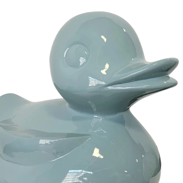 Smoky Blue Fiberglass Duck Sculpture from Gold Leaf Design Group for Indore