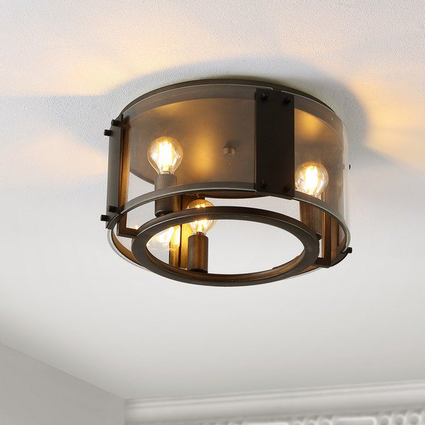  Safavieh Olen Flush Mount - Black 