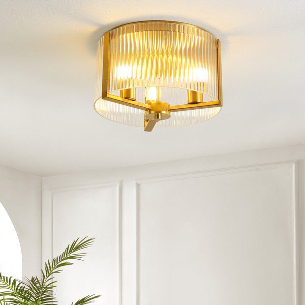  Safavieh Jetra Flush Mount - Brass 