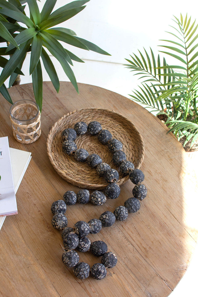  Black Clay Tabletop Beads By Kalalou 