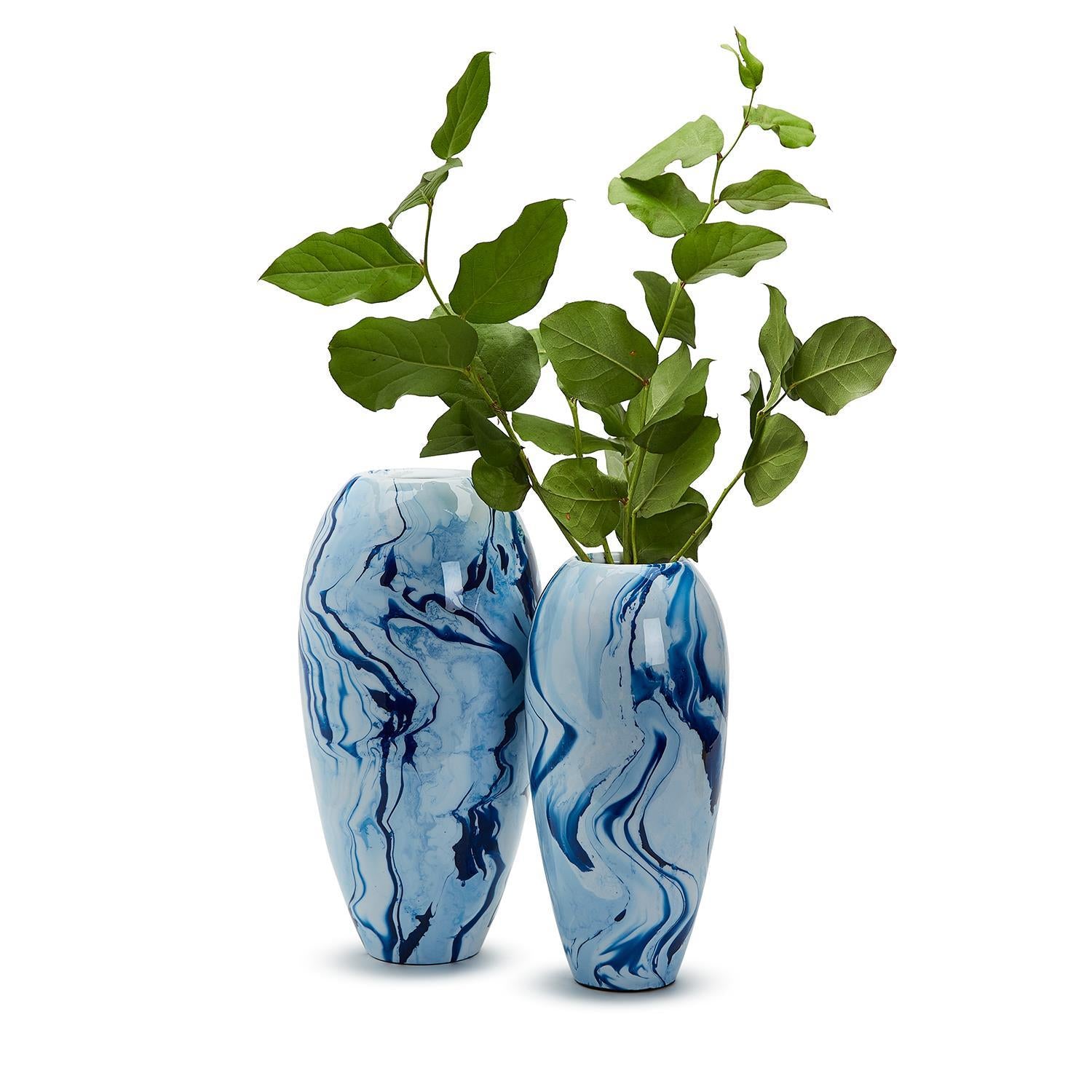  Enamel Vase Set Of 2 By Tozai Home 