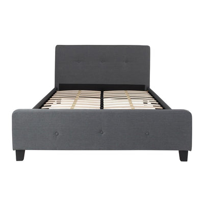 Flash Furniture Tribeca Queen Size Tufted Upholstered Platform Bed | Beds | Modishstore-12