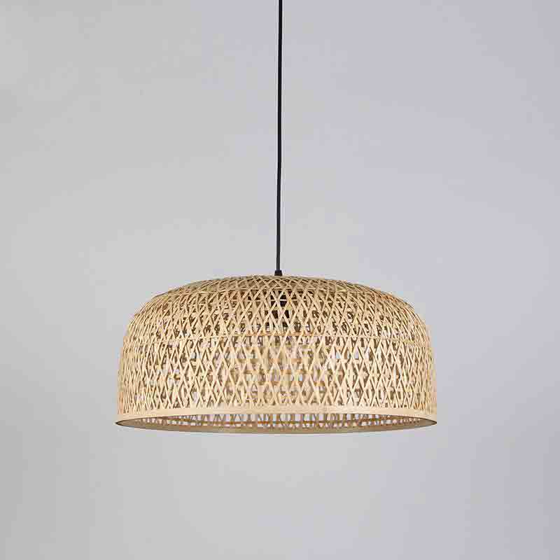 Bamboo Wicker Rattan Shade 50cm Pendant Lighting By Artisan Living ...