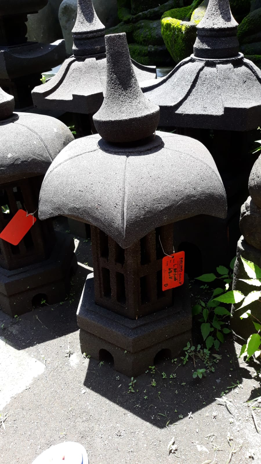  70 cm Tall 28 inch Pagoda Lantern River Stone by Artisan Living 