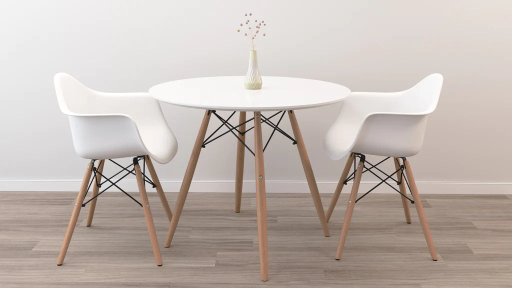  32" Round Eiffel Dining Table Set By Modholic 