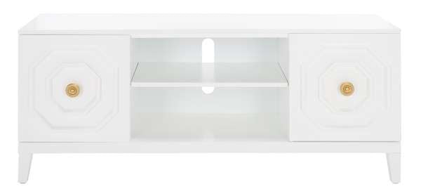  Safavieh Riya 2 Door 1 Shelf Media Stand - White 