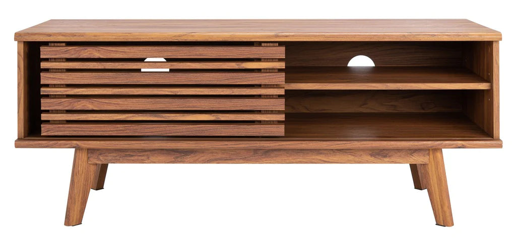  Safavieh Aurelio 2 Shelf Media Stand - Walnut 