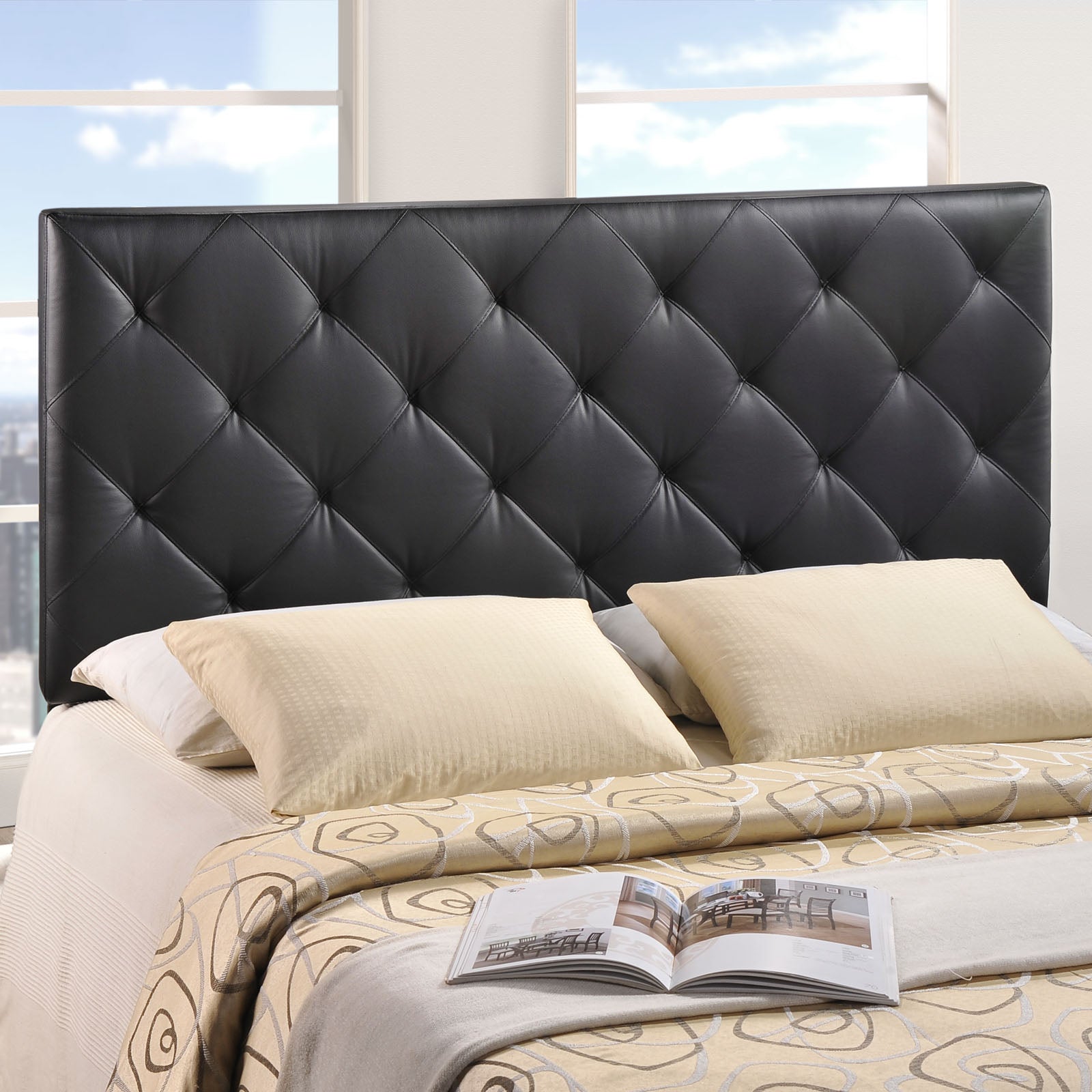  Theodore Queen Upholstered Vinyl Headboard By Modway - MOD-5129 