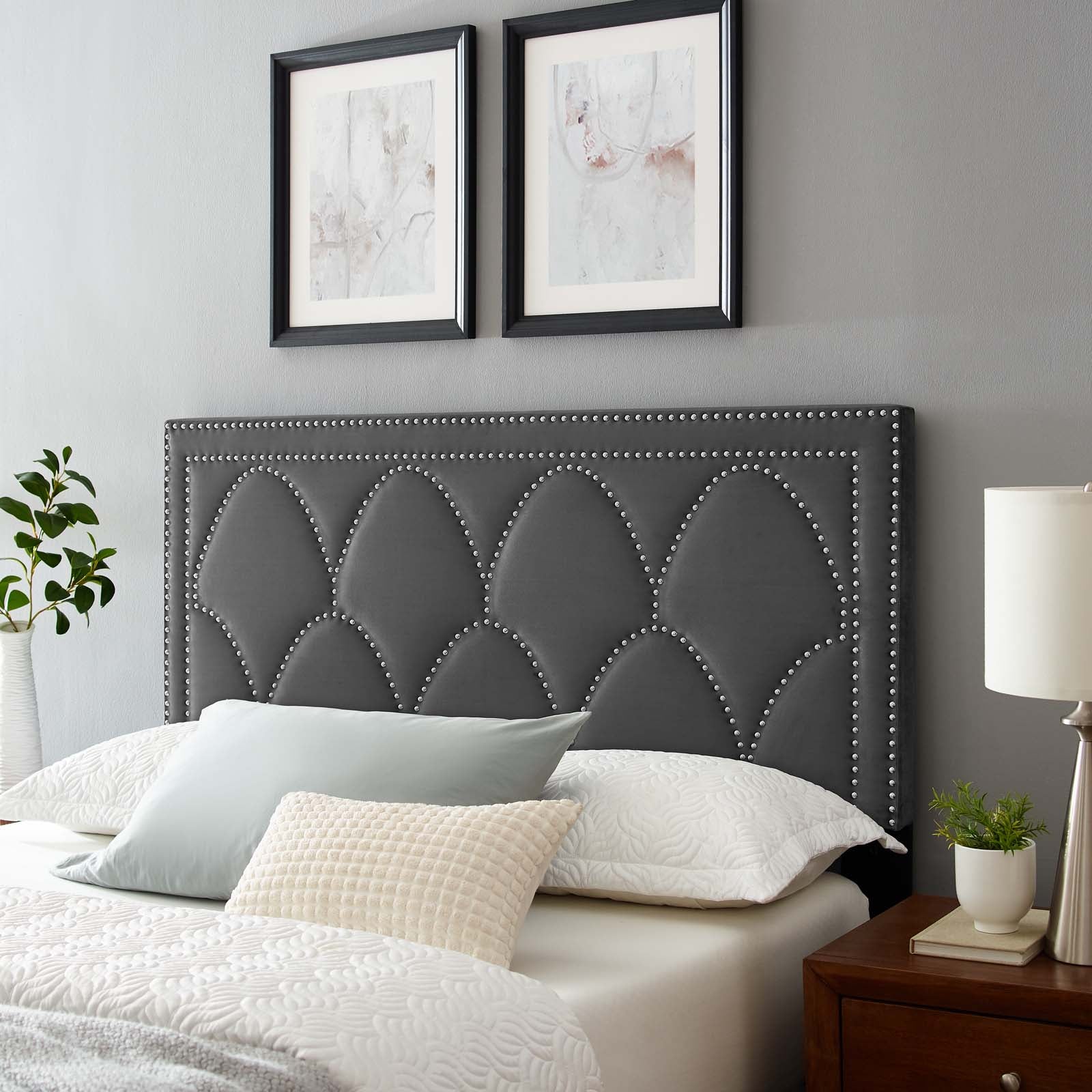  Greta Performance Velvet Twin Headboard By Modway - MOD-6320 