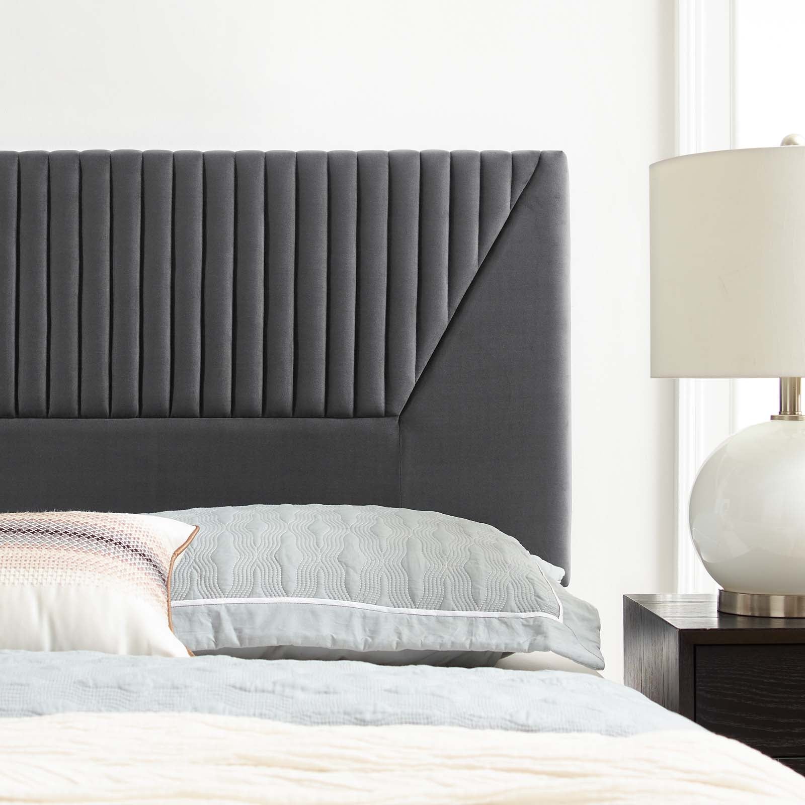  Patience Channel Tufted Performance Velvet King/California King Headboard By Modway - MOD-6669 