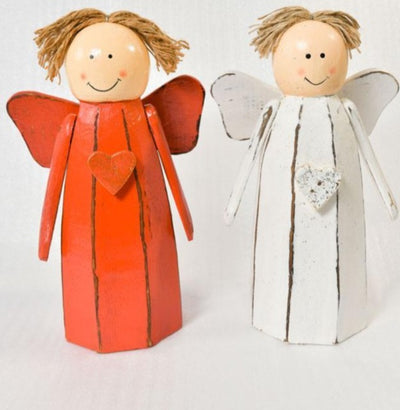 Celeste Christmas Angels -Red & White-By Artisan Living ALX104