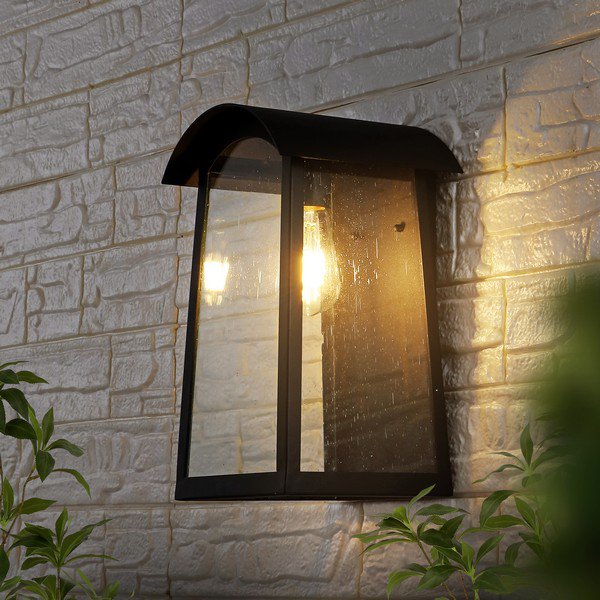  Safavieh Adalai Outdoor Wall Sconce - Black 