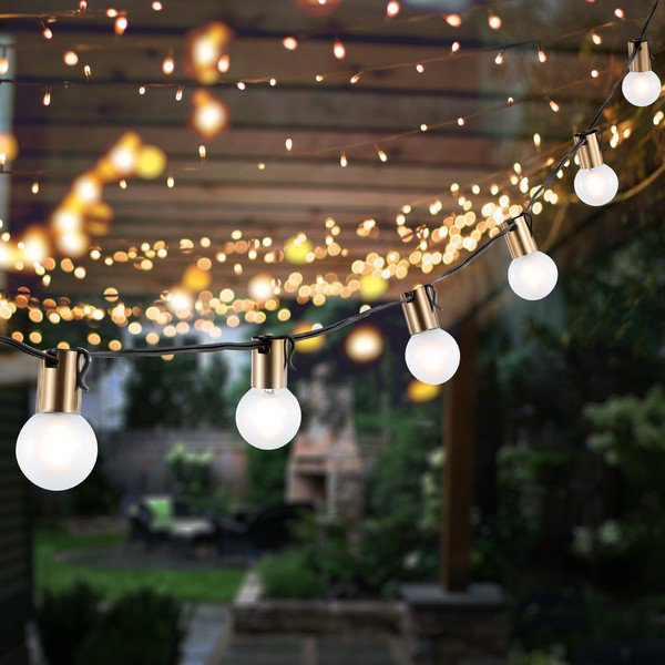  Safavieh Farrynn Led Outdoor String Lights - Black 