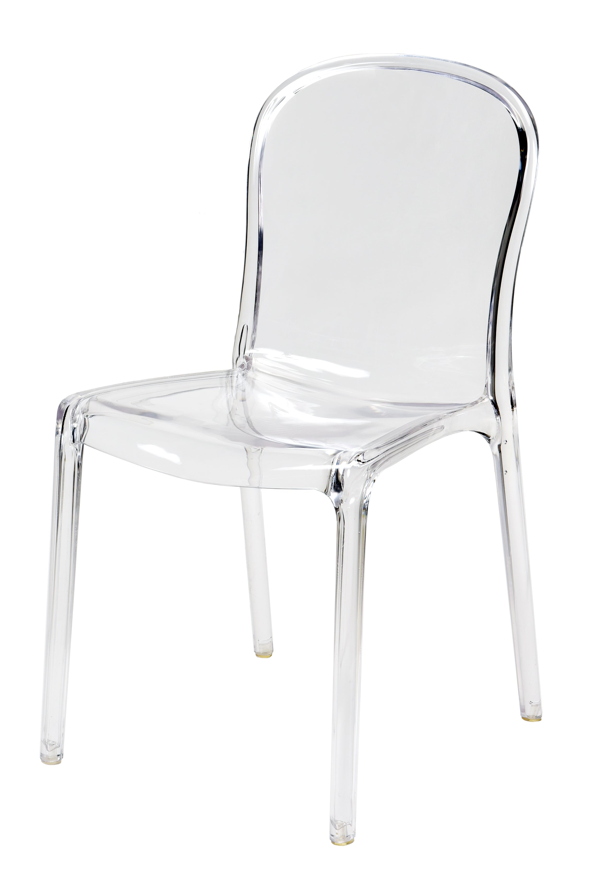  Set Of 4 Commerical Seating Products Rpc Cl Clear Genoa Chairs By CSP 