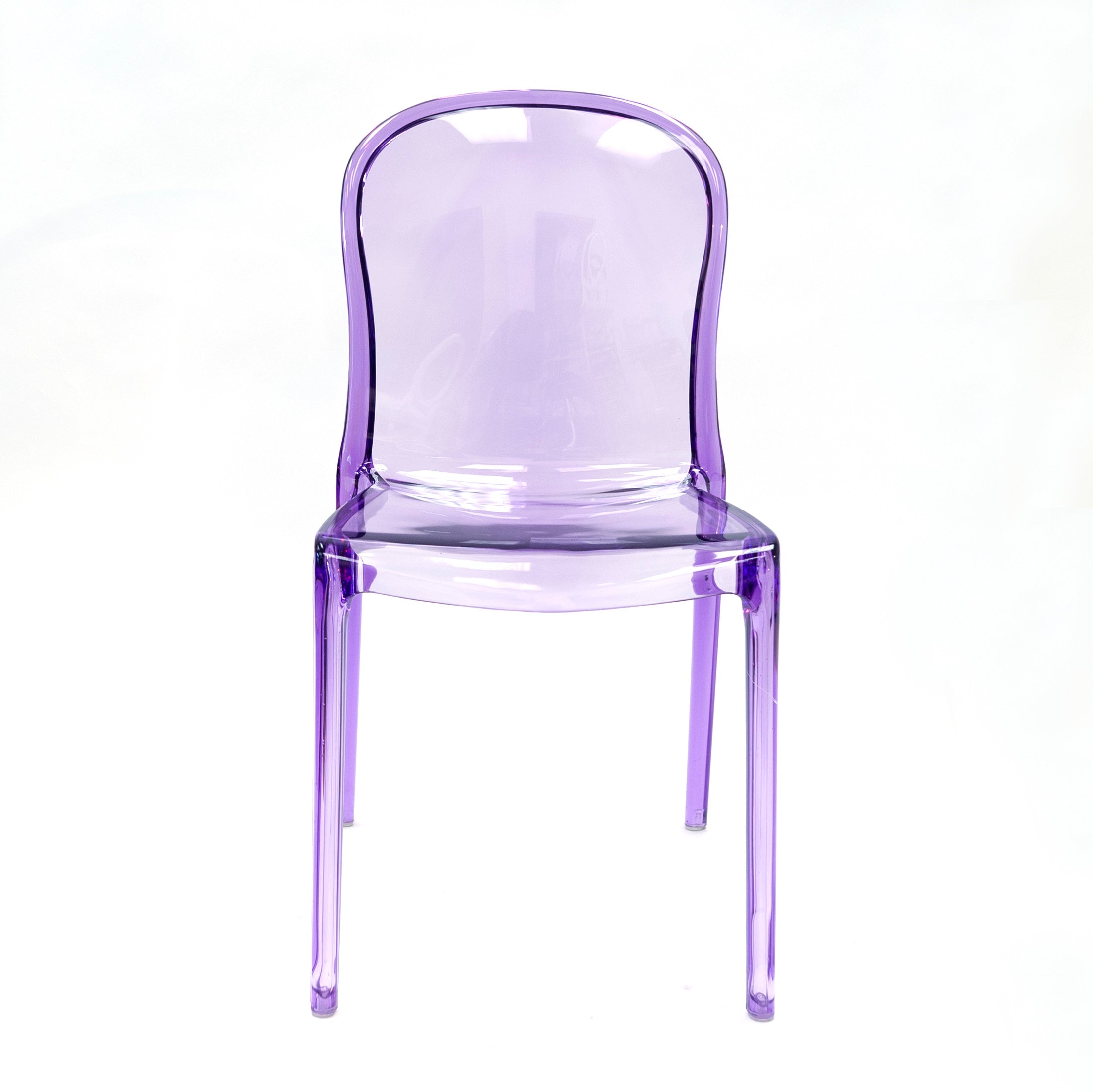  Set Of 4 Commerical Seating Products Purple Genoa Chairs By CSP 