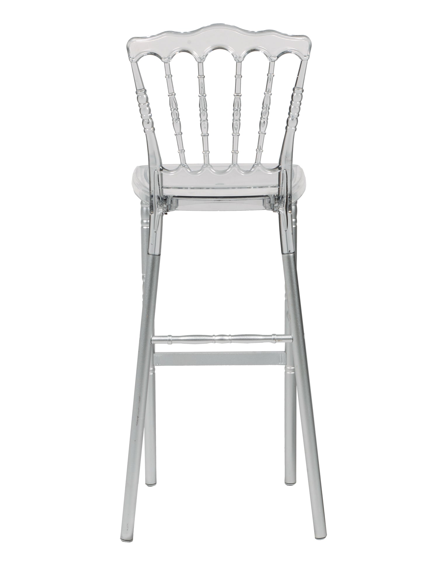  Set Of 4 Commerical Seating Products Napleon Clear Barstool Chairs By CSP 