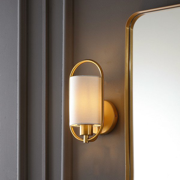  Safavieh Haldea Wall Sconce - Brass 