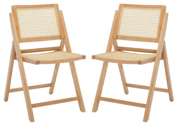  Safavieh Desiree Cane Folding Dining Ch Set Of 2 - Natural 