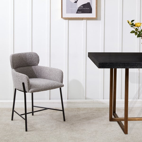  Safavieh Charlize Velvet Dining Chair - Light Gray 