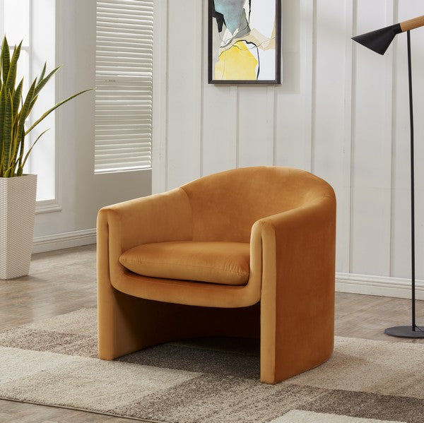  Safavieh Laylette Accent Chair - Pumpkin 