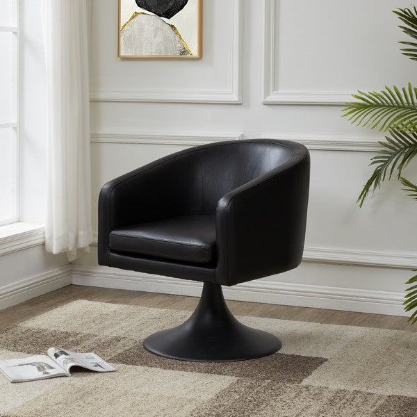  Safavieh Gonzalez Pedastal Chair - Black 