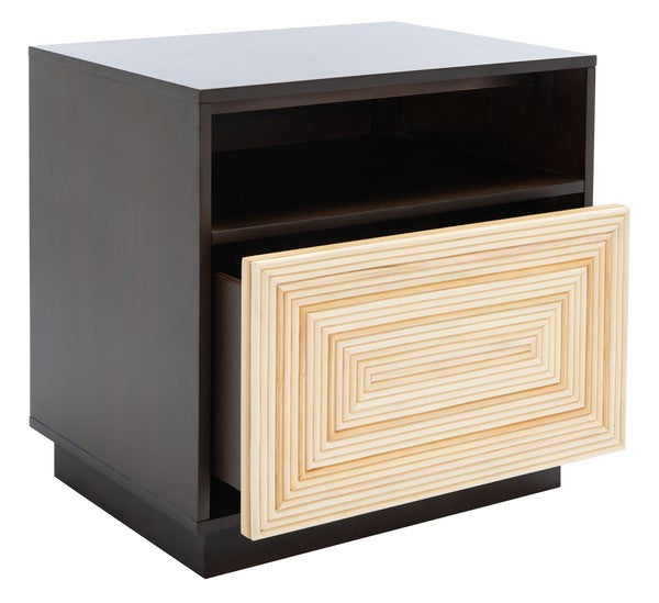  Safavieh Stassie 1 Drawer Cane Nightsta 