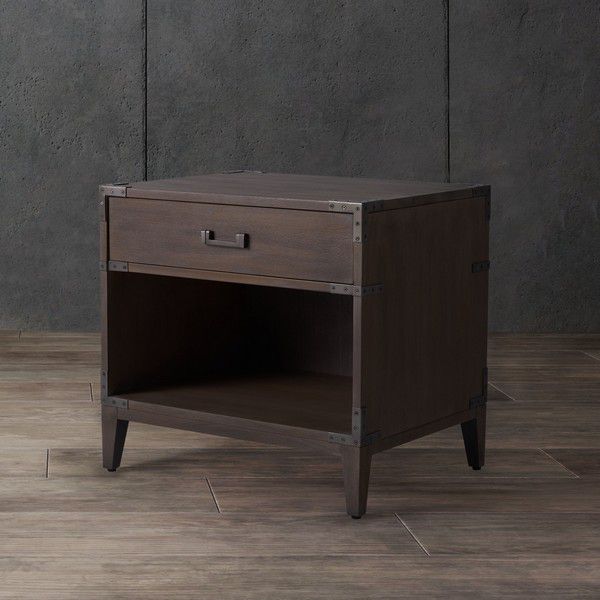  Safavieh Nisha 1 Drawer Wood Nightstand - Light Brown 