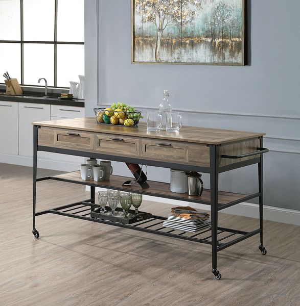  Macaria Kitchen Island By Acme Furniture 