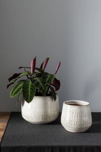  Anders White Terracotta Pot By Accent Decor- 2 sizes 