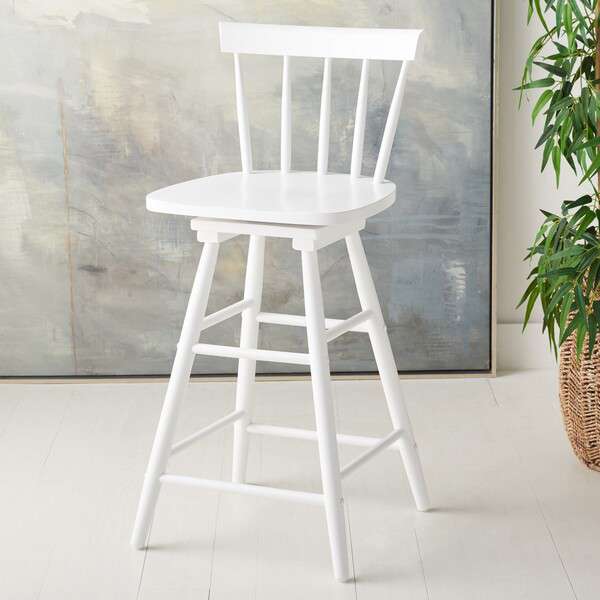  Safavieh Tally Wood Counter Stool - White 