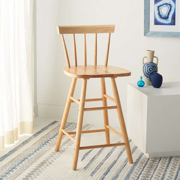  Safavieh Tally Wood Counter Stool - Natural 