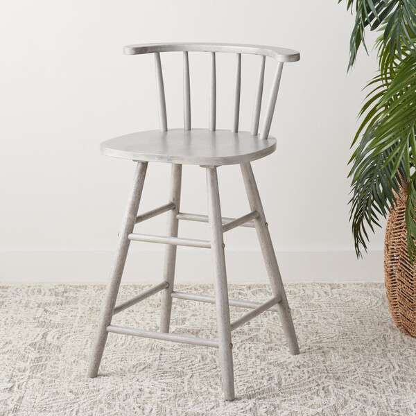  Safavieh Jay Wood Counter Stool - Gray 