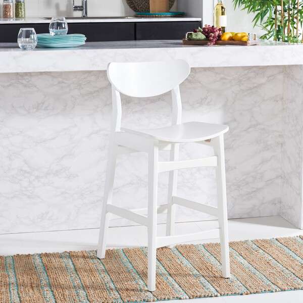  Safavieh Thaxton Counter Stool - White 