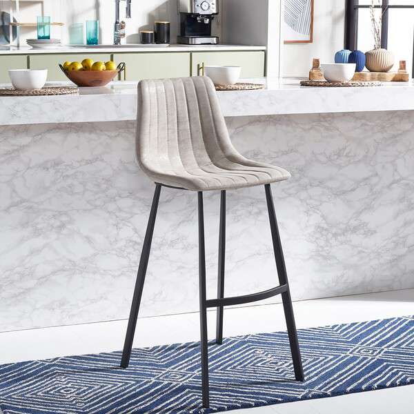  Safavieh Rhyatte Bar Stool - Gray 