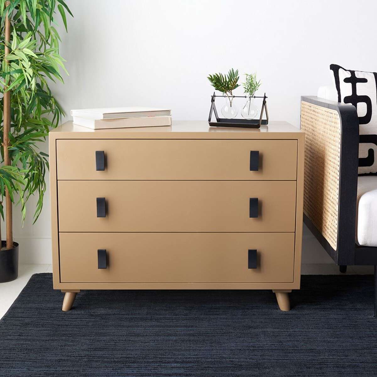  Safavieh Blaize 3 Drawer Chest - Taupe 