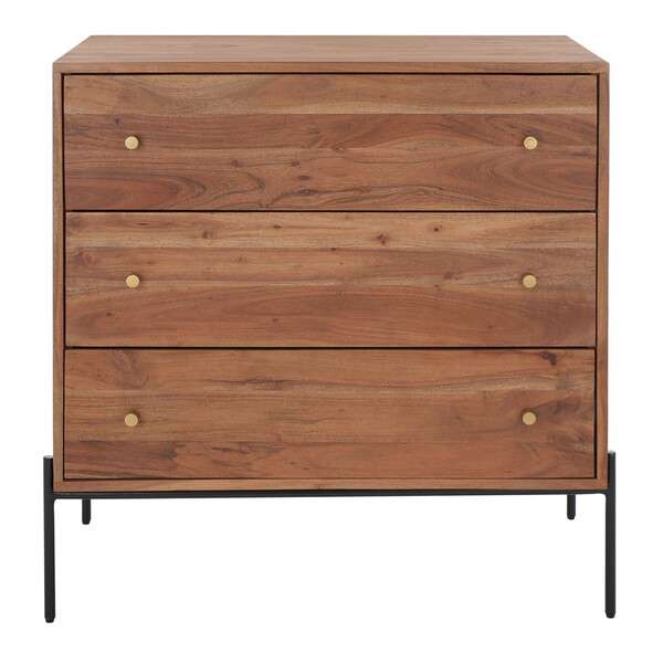  Safavieh Dowling 3 Drawer Chest - Brown 