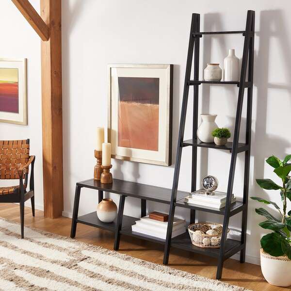  Safavieh Elwin 7 Shelf Etegere - Black 