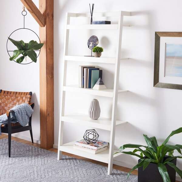  Safavieh Beauregard 5 Tier Leaning Etagere - White 