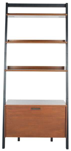  Safavieh Vlad 3 Shelf 1 Door Etagere - Honey Brown 