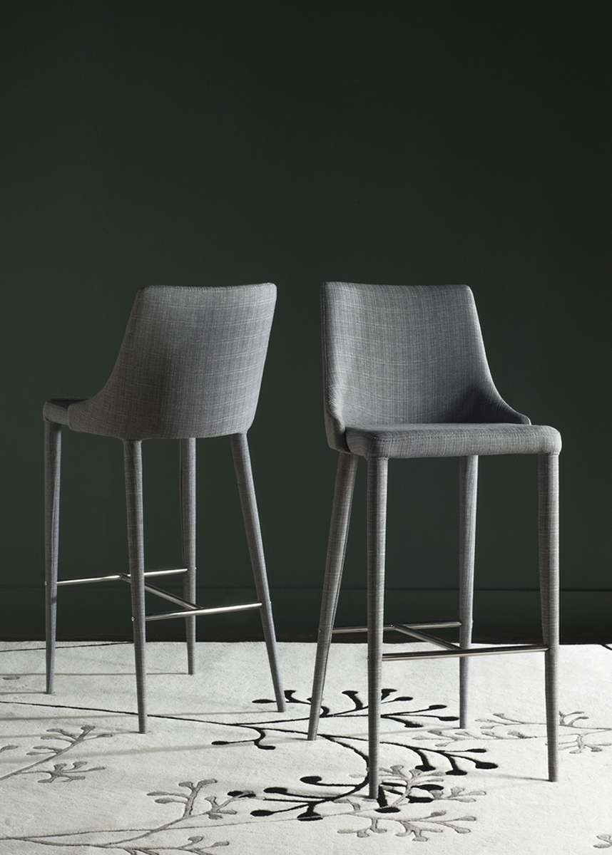  Safavieh Summerset Bar Stool - Gray Linen 