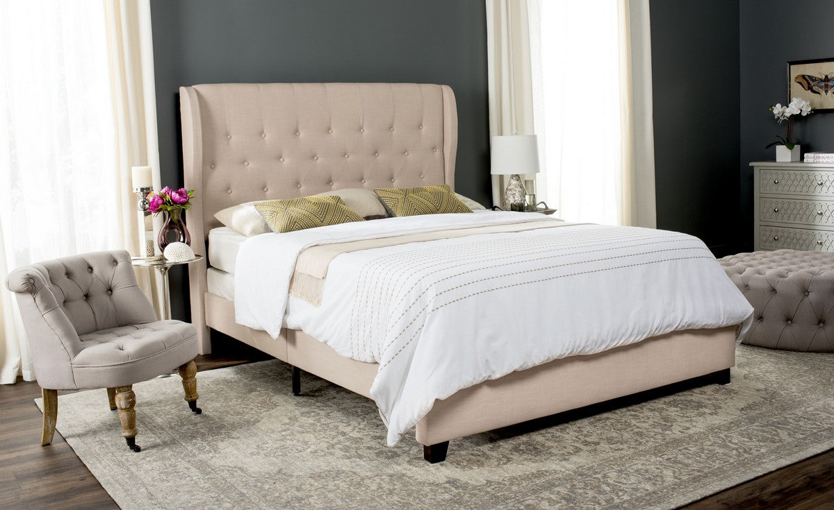  Safavieh Blanchett Bed Full Size - Beige 