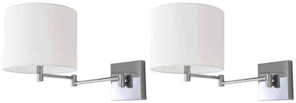  Safavieh Lillian Chrome 12-Inch H Wall Sconce Set Of 2 - Chrome 