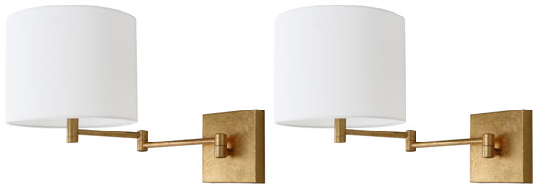  Safavieh Lillian Gold 12-Inch H Wall Sconce Set Of 2 - Gold 