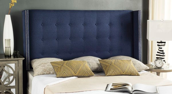  Safavieh Keegan Headboard Queen Size - Navy 