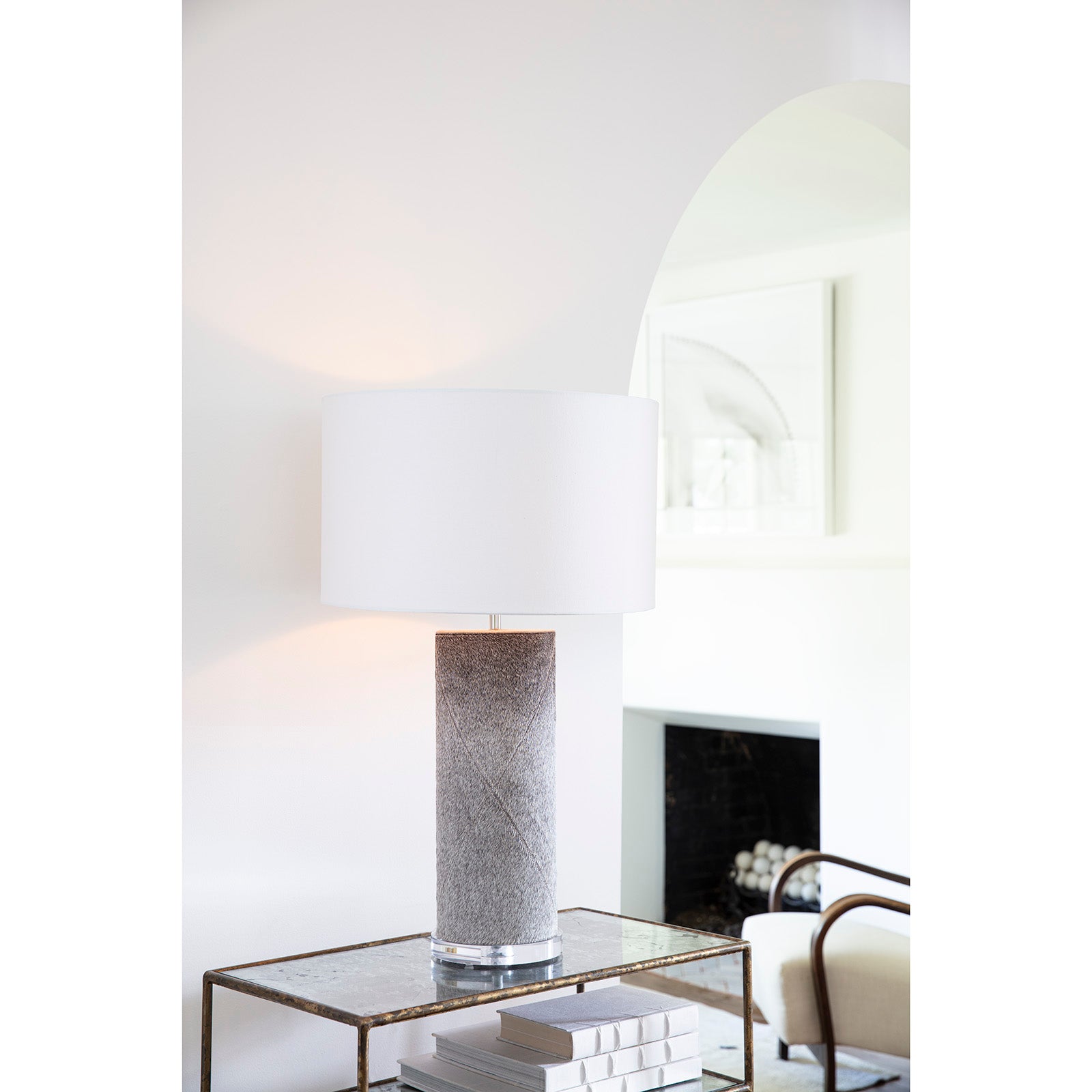  Andres Column Table Lamp Gray By Regina Andrew 