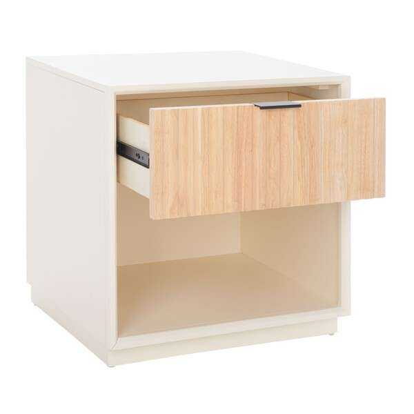  Safavieh Grayden I 1 Drawer Nightstand - White Body 