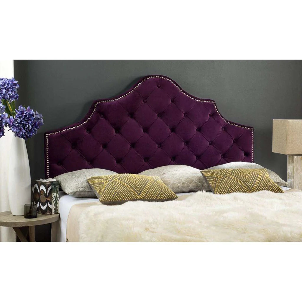  Safavieh Arebelle Full Headboard Full Size - Aubergine 