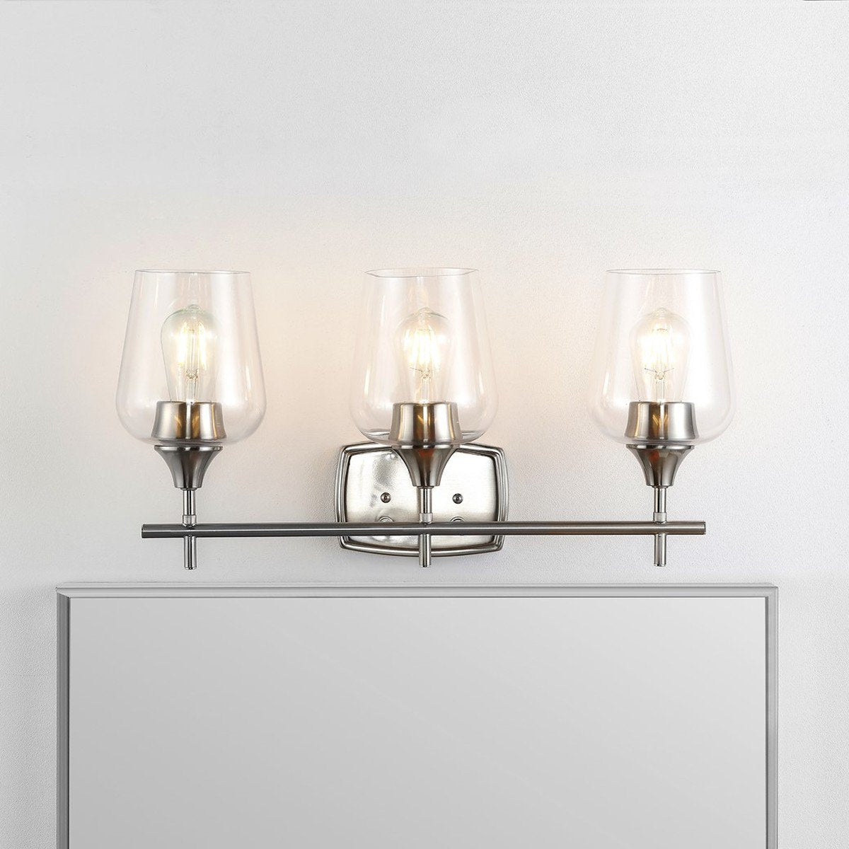  Safavieh Eagan Wall Sconce - Nickel 