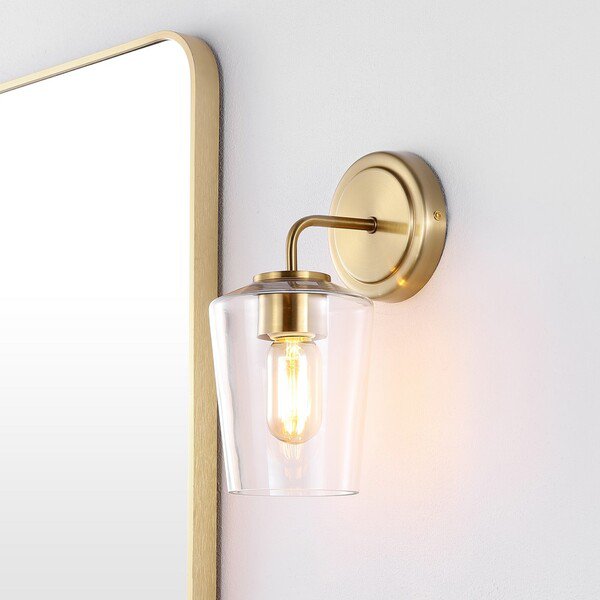  Safavieh Prospect Wall Sconce - Satin Brass 