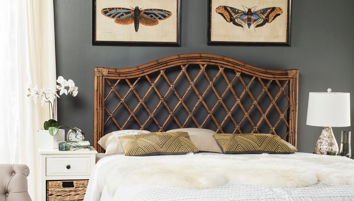  Safavieh Gabrielle Headboard Queen Size - Brown 